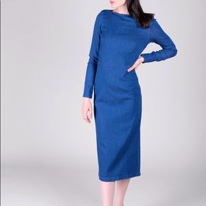 Rachel Comey Tenby Denim Pencil Dress